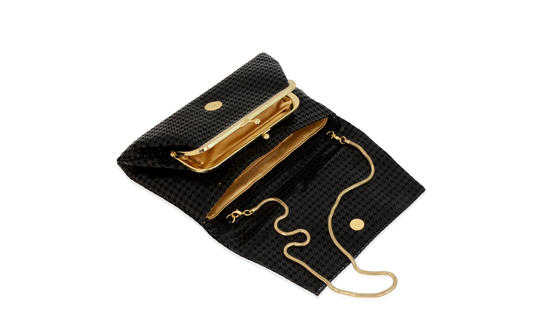 Inge Christopher Carrie Foldover Clutch Black