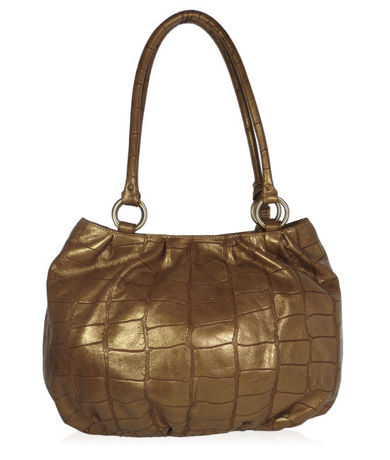 Inge Christopher Claudette Leather Tote Gold