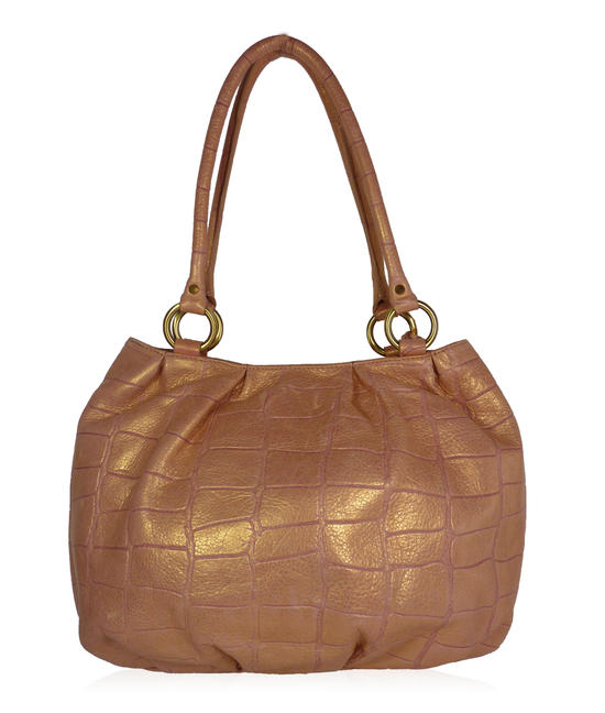 Inge Christopher Claudette Leather Tote Rose