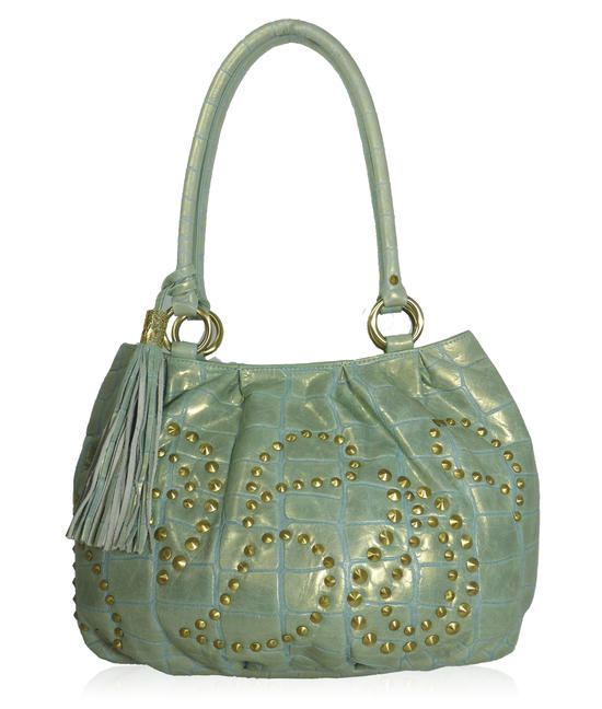 Inge Christopher Claudette Leather Tote Rose