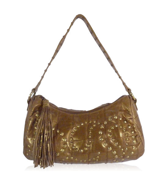 Inge Christopher Claudette Shoulder Bag White Gold