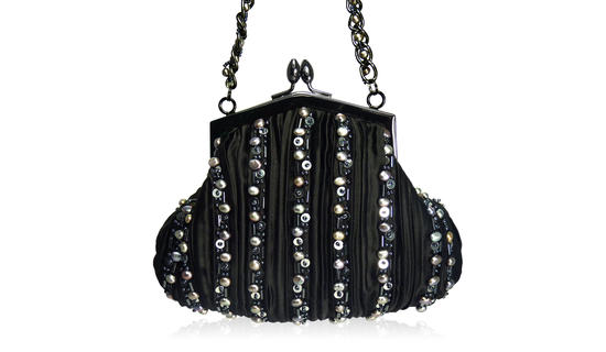 inge christopher Cyprus Framed Pouch Black