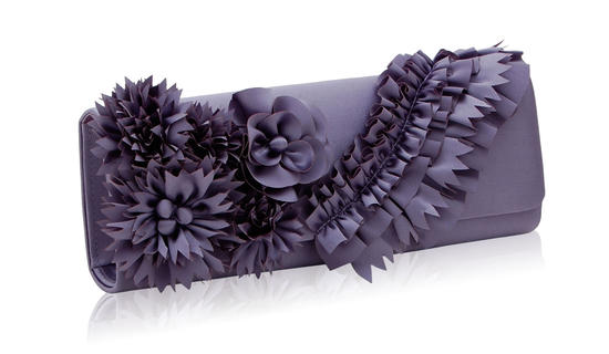 inge christopher Eve Flap Clutch Lavender