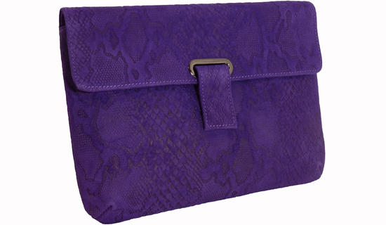Inge Christopher Frida Envelope Clutch Purple