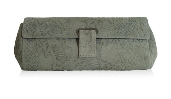 Inge Christopher Frida Roll Clutch Charcoal