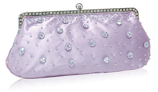 inge christopher Ice Long Framed Clutch Lavender