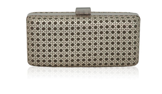 Inge Christopher Ischia Minaudiere Pewter/Silver
