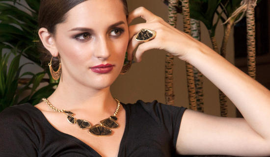 Inge Christopher Kentfield Collar Necklace Gold