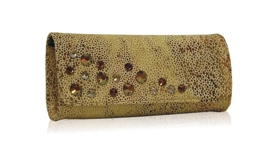 inge christopher Lalaria Crystal Clutch Sand