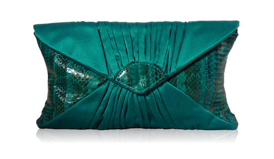 inge christopher Lipari Envelope Clutch Peacock