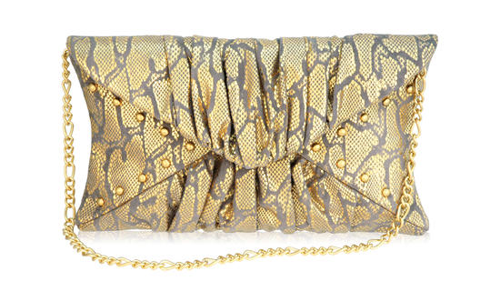 Inge Christopher Santa Rosa Gathered Envelope Gold