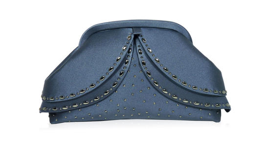 Inge Christopher Wings Curved Clutch Black