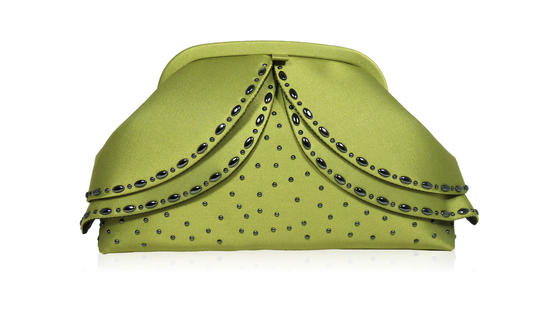 Inge Christopher Wings Curved Clutch Blue