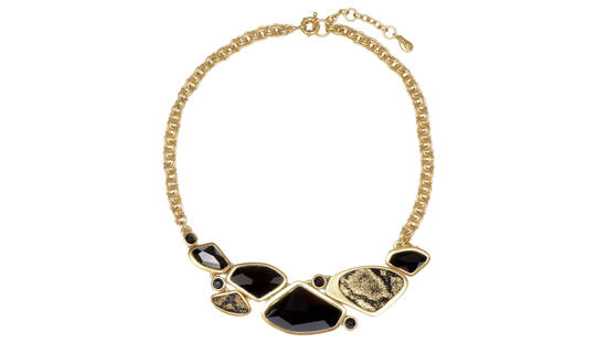 Inge Christopher Kentfield Crystal Collar Necklace Silver