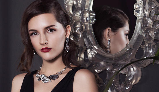 Inge Christopher Kentfield Crystal Drop Earrings Gold