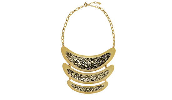 Inge Christopher Mill Valley Gold Bib Necklace Gold