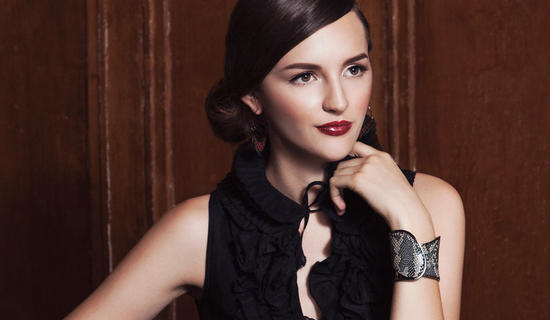 inge christopher Mill Valley Hematite Cuff Bracelet Bone