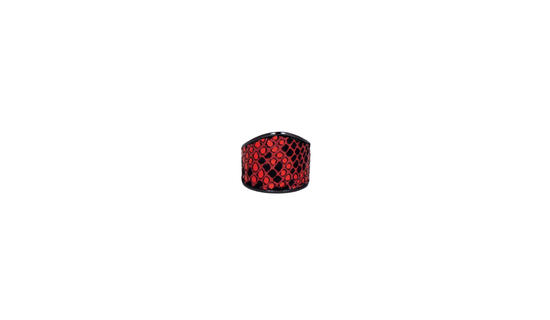 inge christopher Mill Valley Hematite Statement Ring Red