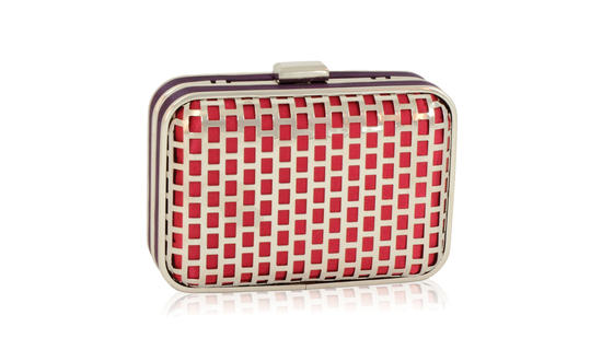 Inge Christopher Olga Cage Minaudiere Sangria Multi
