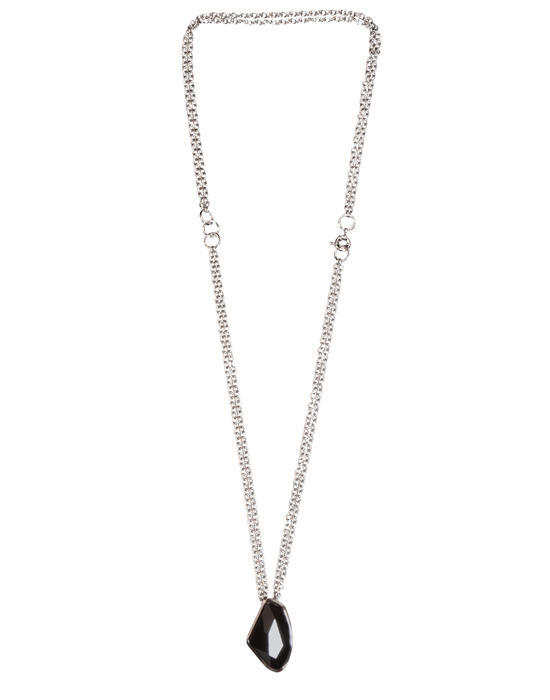 inge christopher San Anselmo Crystal Pendant Necklace Silver / Jet Black