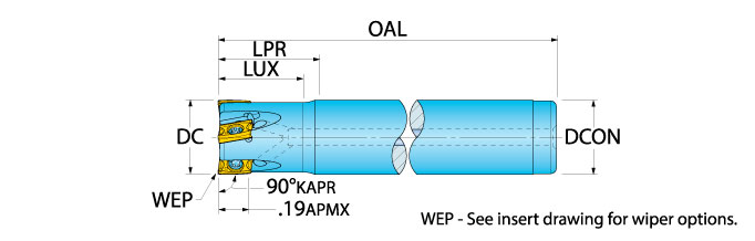 Ingersoll Series: 12J1A - 90° B-Draft & Hi-Feed