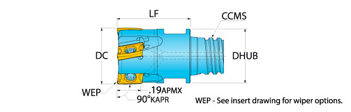 Ingersoll Series: 12J1A - 90° B-Draft & Hi-Feed