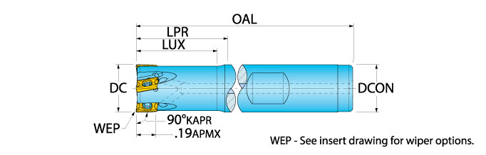Ingersoll Series: 12J1A - 90° B-Draft & Hi-Feed