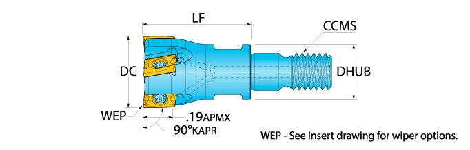 Ingersoll Series: 12J1A - 90° B-Draft & Hi-Feed