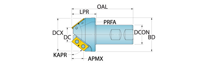 Ingersoll Series: 15*1H - Chamfer End Mill