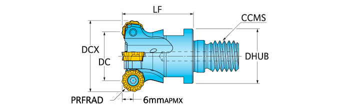 Ingersoll Series: 15E1H - Button & Serrated End Mill