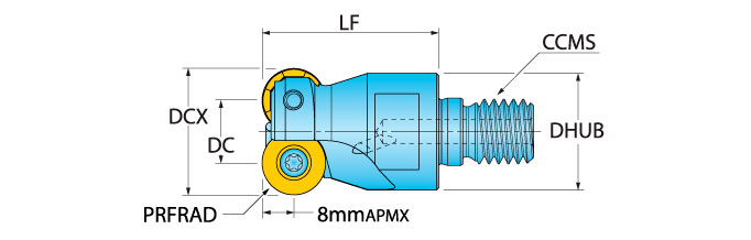 Ingersoll Series: 15E1K - Button End Mill