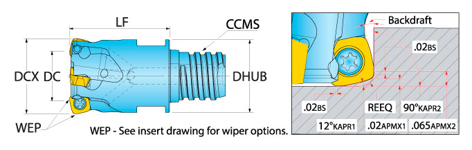 Ingersoll Series: 15G1B - Hi-Feed End Mill