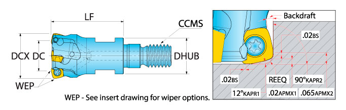 Ingersoll Series: 15G1B - Hi-Feed End Mill
