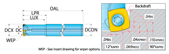 Ingersoll Series: 15G1D - Hi-Feed End Mill