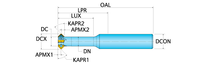 Ingersoll Series: 15N1D - Front-Back Chamfer Mill