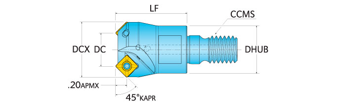 Ingersoll Series: 15N1E - Chamfer End Mill