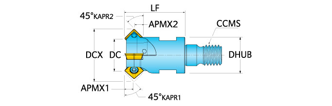 Ingersoll Series: 15N1E - Front/Back Chamfer (Metric)