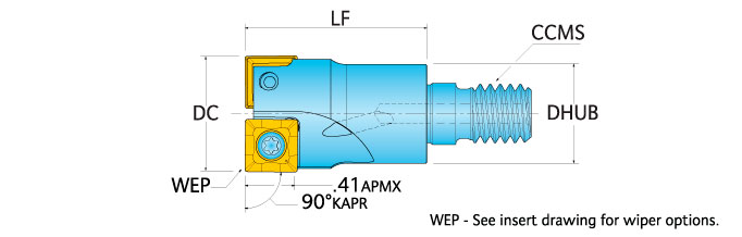 Ingersoll Series: 15U1G - 90° Rough & Finish End Mill