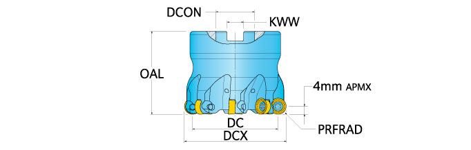 Ingersoll Series: 1A7E - Button Face Mill