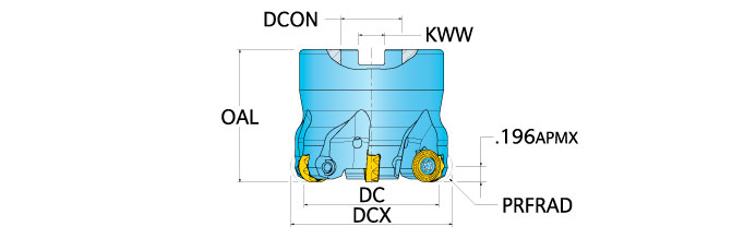 Ingersoll Series: 1A7G - Button Face Mill