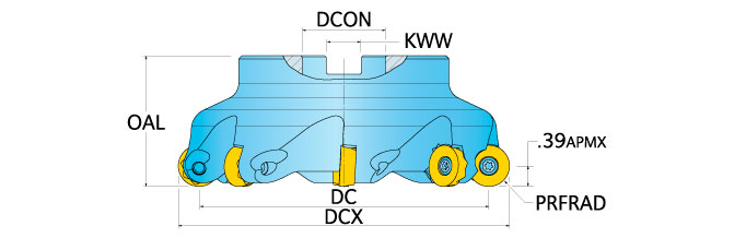 Ingersoll Series: 1A7M - Button Face Mill