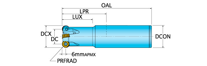 Ingersoll Series: 1DE1H - Button End Mill