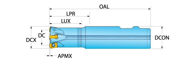 Ingersoll Series: 1TG1V - Hi-Feed End Mill