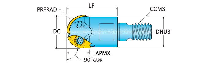 Ingersoll Series: 1TW7 - Roughing Ball Nose End Mill