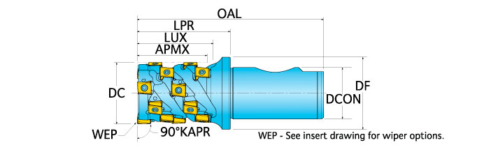 Ingersoll Series: 2SJ3Y - 90° End Mill