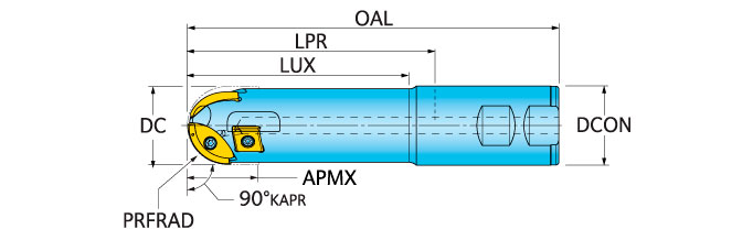 Ingersoll Series: 2TW7K - Roughing Ball Nose End Mill