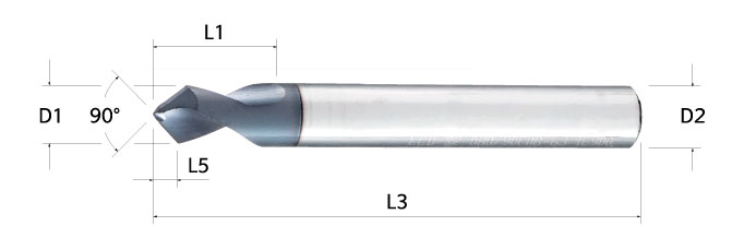 Ingersoll Series: 45NRA - 90° End Mill