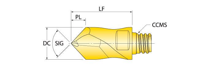 Ingersoll Series: 45Z_RA - NC Spot Drill