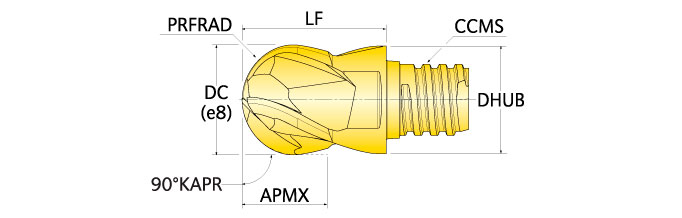 Ingersoll Series: 46B-P - Ball Nose For Aluminum