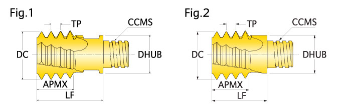 Ingersoll Series: 47Y_UN_RA - Thread Mill Tips